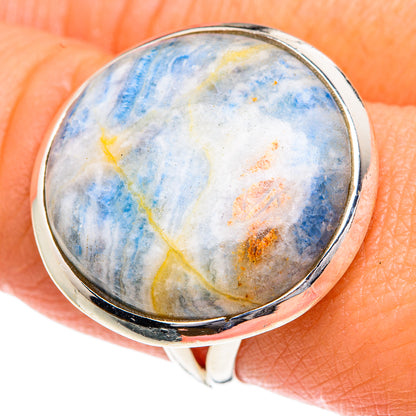 Blue Scheelite Rings handcrafted by Ana Silver Co - RING82502