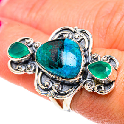 Chrysocolla Rings handcrafted by Ana Silver Co - RING82515
