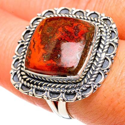 Moroccan Agate Rings handcrafted by Ana Silver Co - RING82519