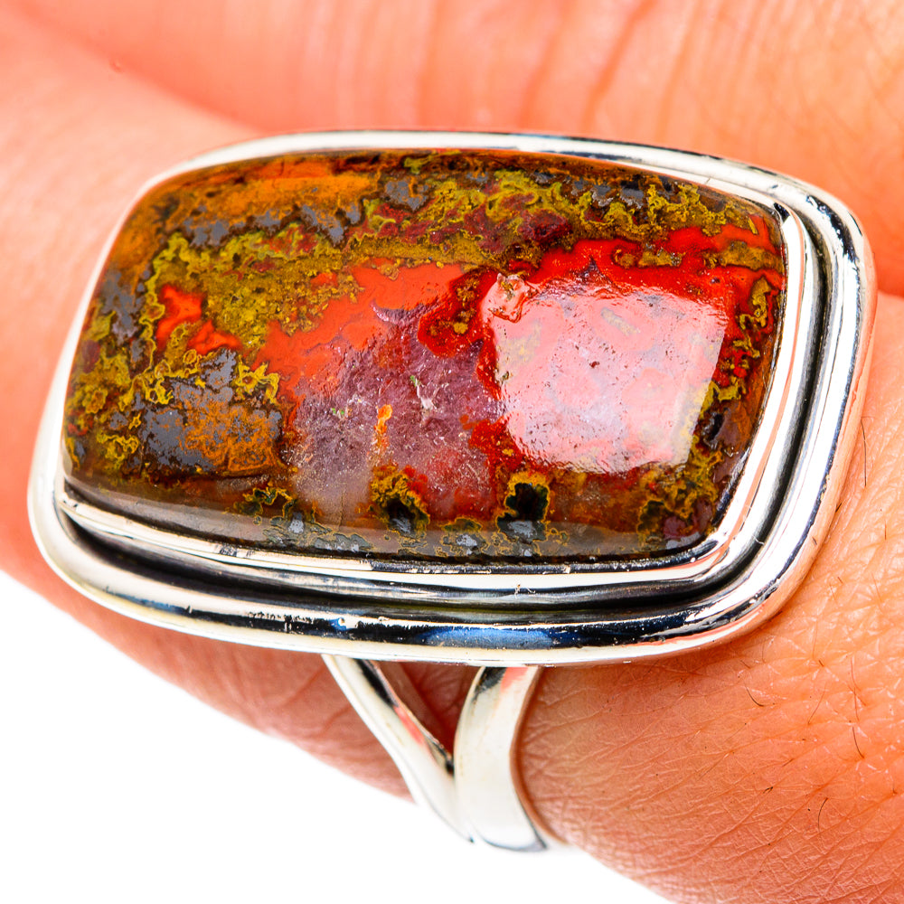 Moroccan Agate Rings handcrafted by Ana Silver Co - RING82521
