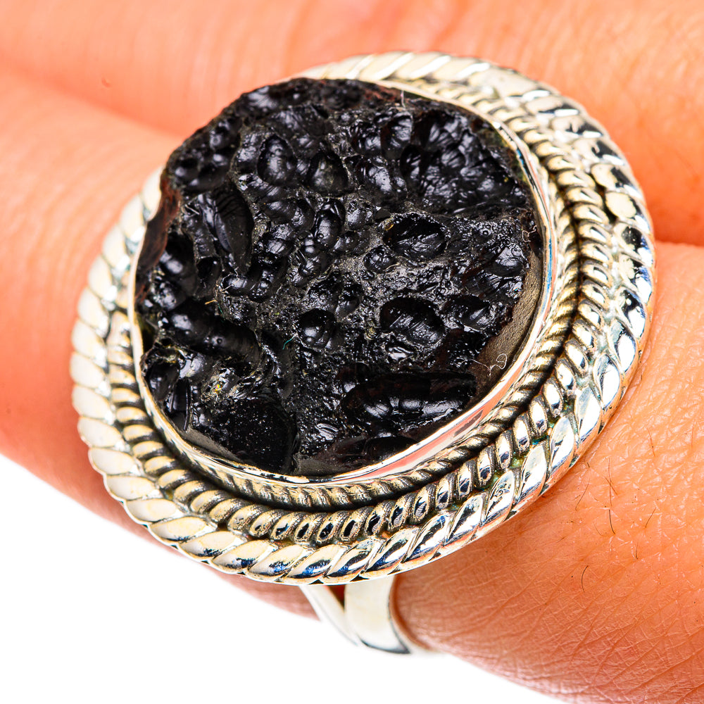 Tektite Rings handcrafted by Ana Silver Co - RING82527