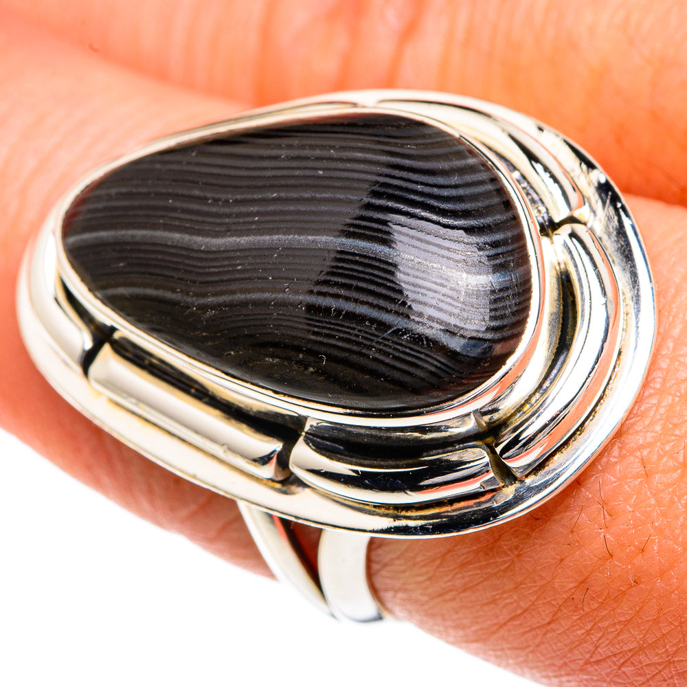 Psilomelane Rings handcrafted by Ana Silver Co - RING82528