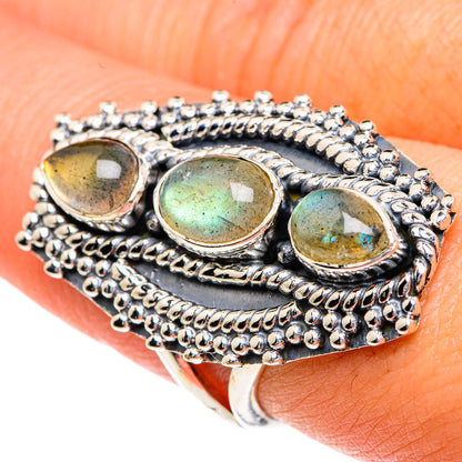 Labradorite Rings handcrafted by Ana Silver Co - RING82543