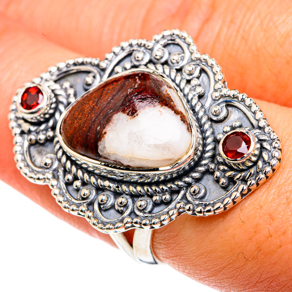 Peanut Wood Jasper Rings handcrafted by Ana Silver Co - RING82549