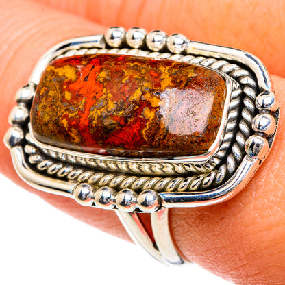 Moroccan Agate Rings handcrafted by Ana Silver Co - RING82550