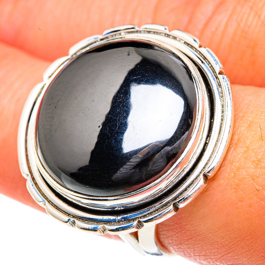 Hematite Rings handcrafted by Ana Silver Co - RING82562