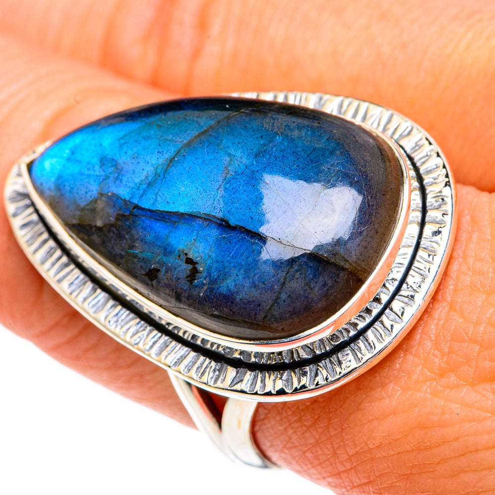 Labradorite Rings handcrafted by Ana Silver Co - RING82568