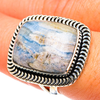 Blue Scheelite Rings handcrafted by Ana Silver Co - RING82570
