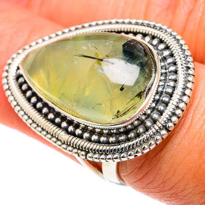 Prehnite Rings handcrafted by Ana Silver Co - RING82575