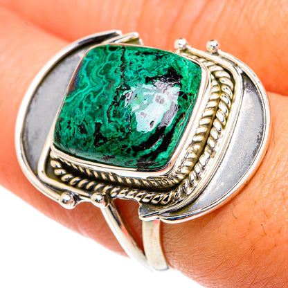 Chrysocolla Rings handcrafted by Ana Silver Co - RING82577