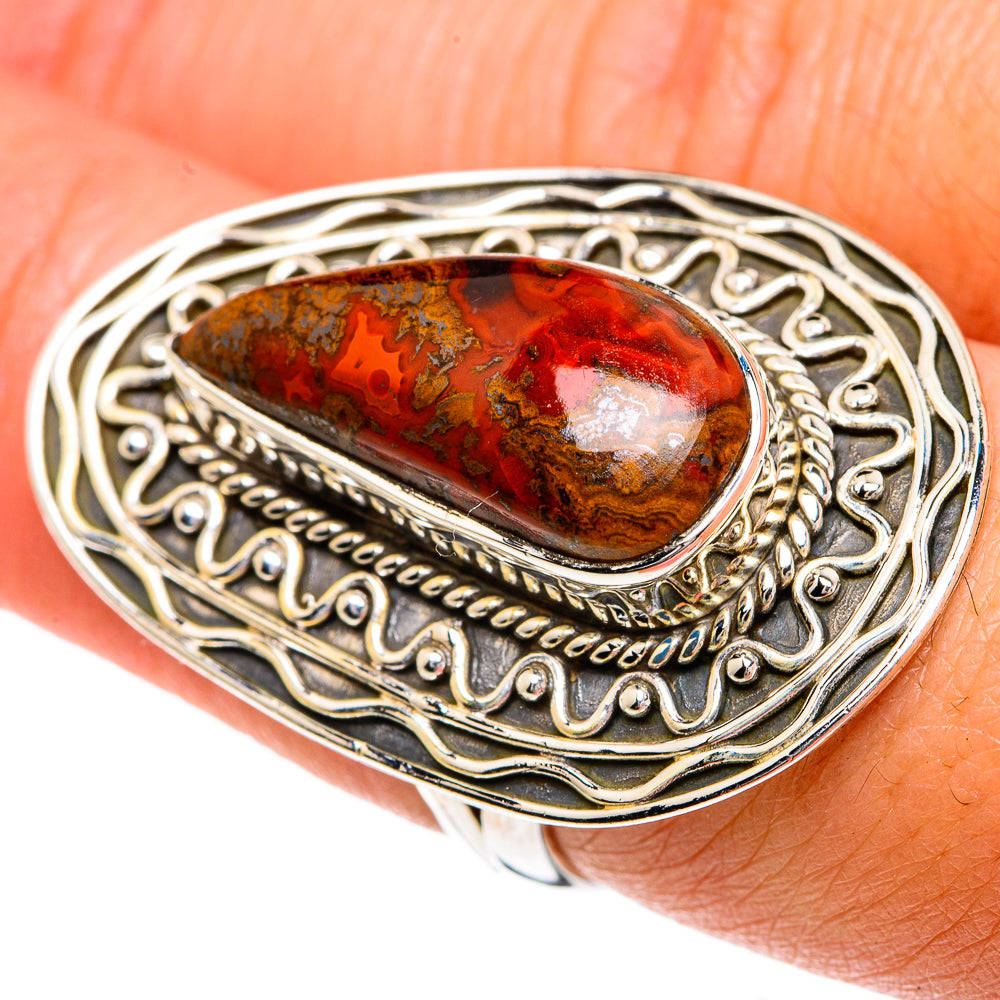 Moroccan Agate Rings handcrafted by Ana Silver Co - RING82580