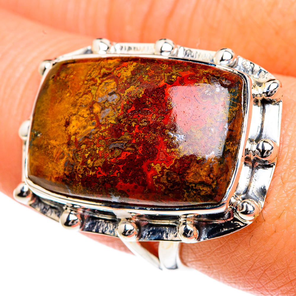 Moroccan Agate Rings handcrafted by Ana Silver Co - RING82581