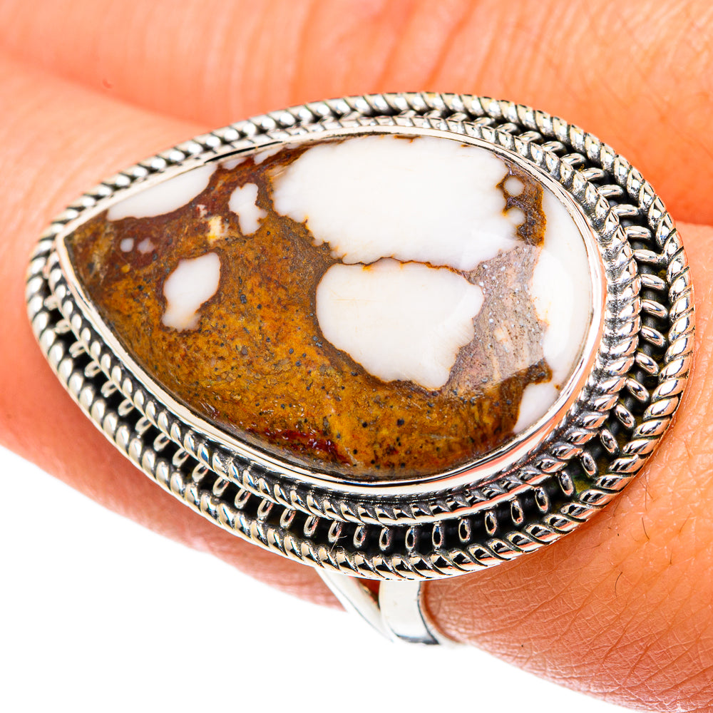 Peanut Wood Jasper Rings handcrafted by Ana Silver Co - RING82583