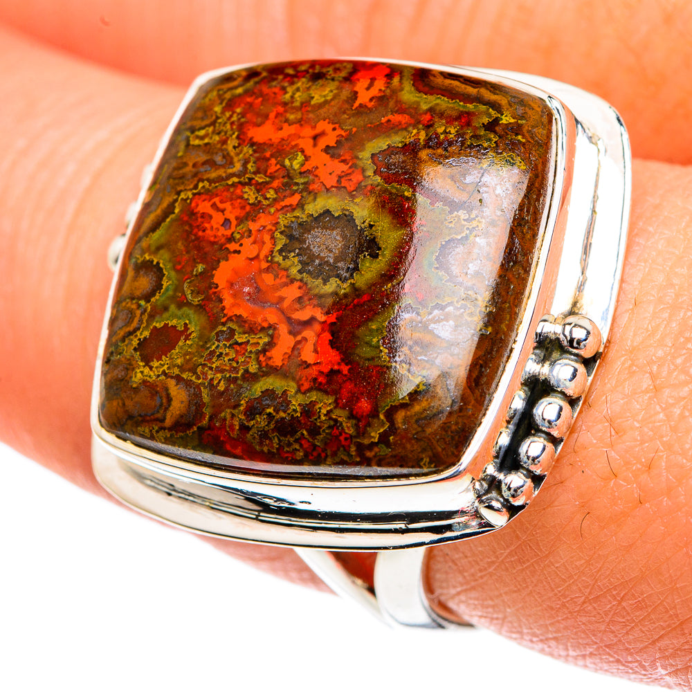 Moroccan Agate Rings handcrafted by Ana Silver Co - RING82584