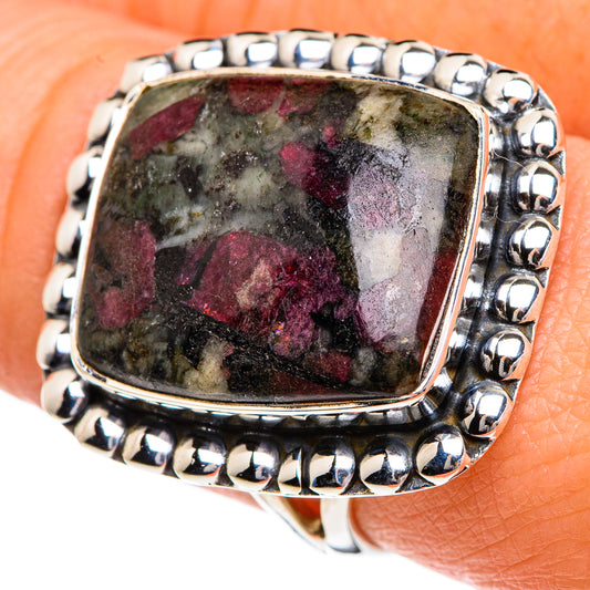 Russian Eudialyte Rings handcrafted by Ana Silver Co - RING82593