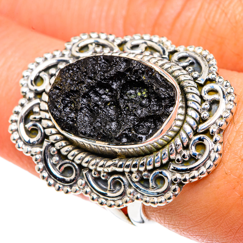 Tektite Rings handcrafted by Ana Silver Co - RING82597