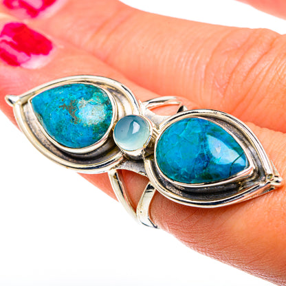Chrysocolla Rings handcrafted by Ana Silver Co - RING82608