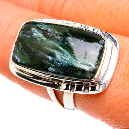 Seraphinite Rings handcrafted by Ana Silver Co - RING82613