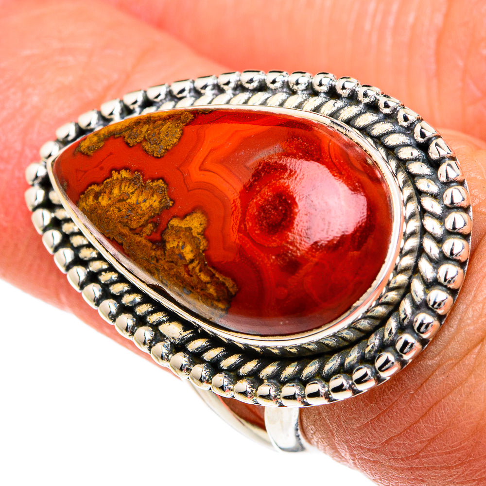 Moroccan Agate Rings handcrafted by Ana Silver Co - RING82618