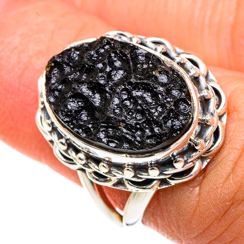 Tektite Rings handcrafted by Ana Silver Co - RING82626