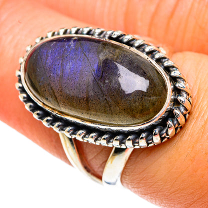 Labradorite Rings handcrafted by Ana Silver Co - RING82636