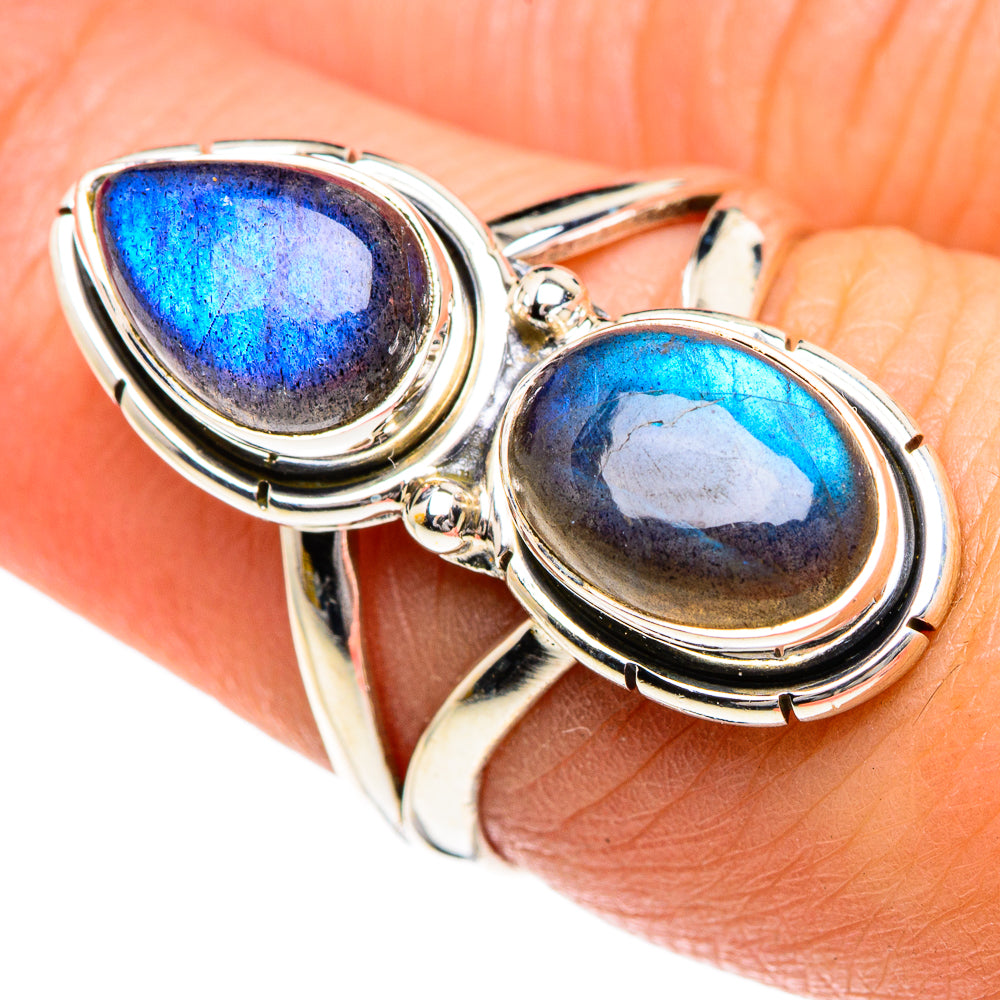 Labradorite Rings handcrafted by Ana Silver Co - RING82638