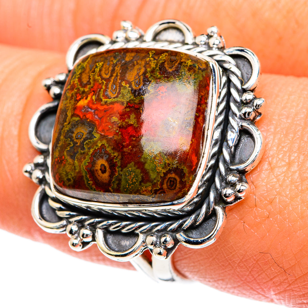 Moroccan Agate Rings handcrafted by Ana Silver Co - RING82648