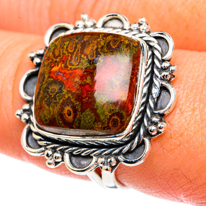Moroccan Agate Rings handcrafted by Ana Silver Co - RING82648
