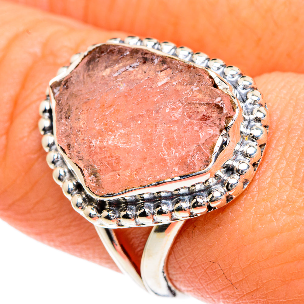Rose Quartz Rings handcrafted by Ana Silver Co - RING82652