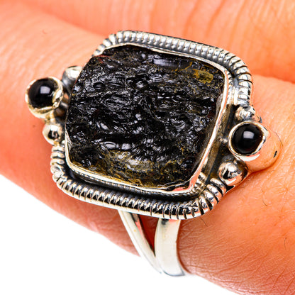 Tektite Rings handcrafted by Ana Silver Co - RING82656