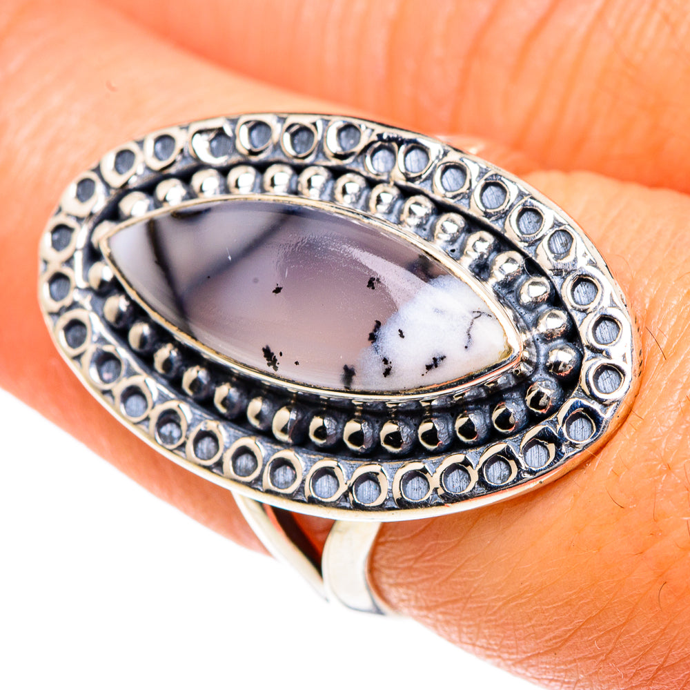 Dendritic Opal Rings handcrafted by Ana Silver Co - RING82660
