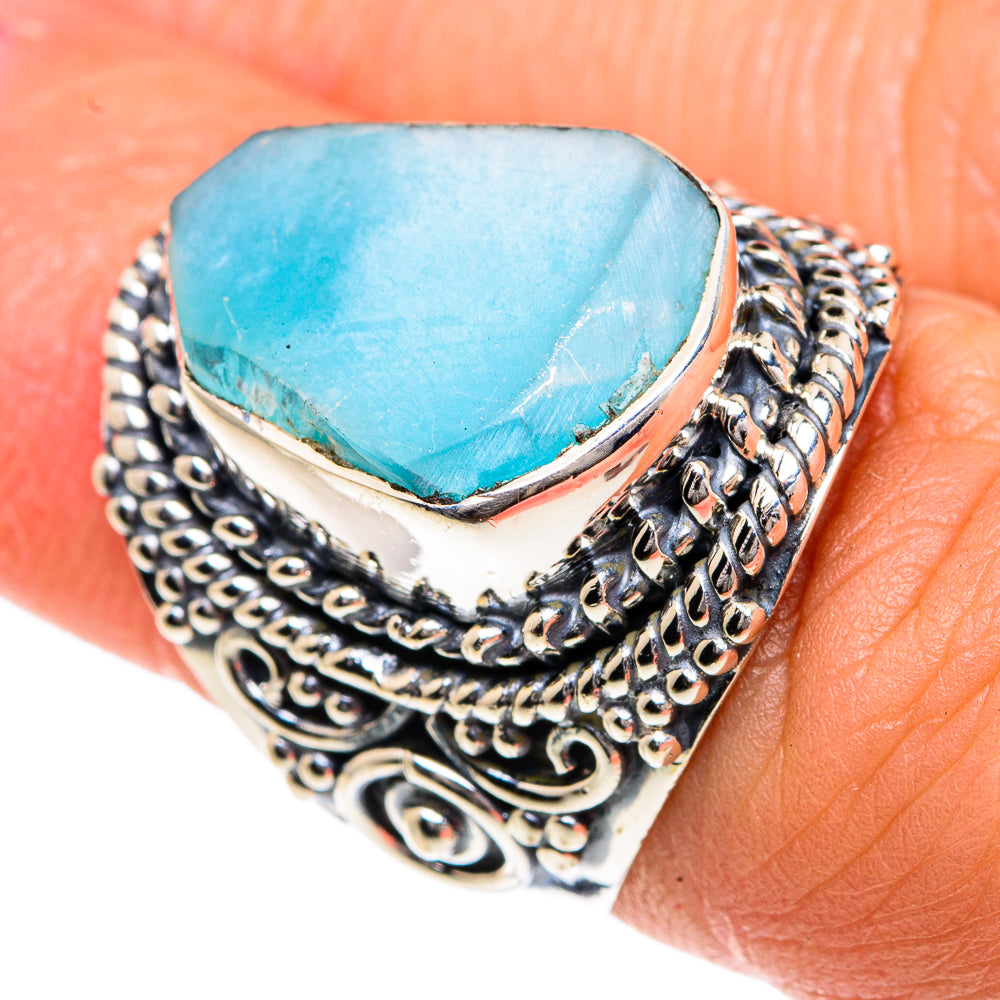 Larimar Rings handcrafted by Ana Silver Co - RING82668