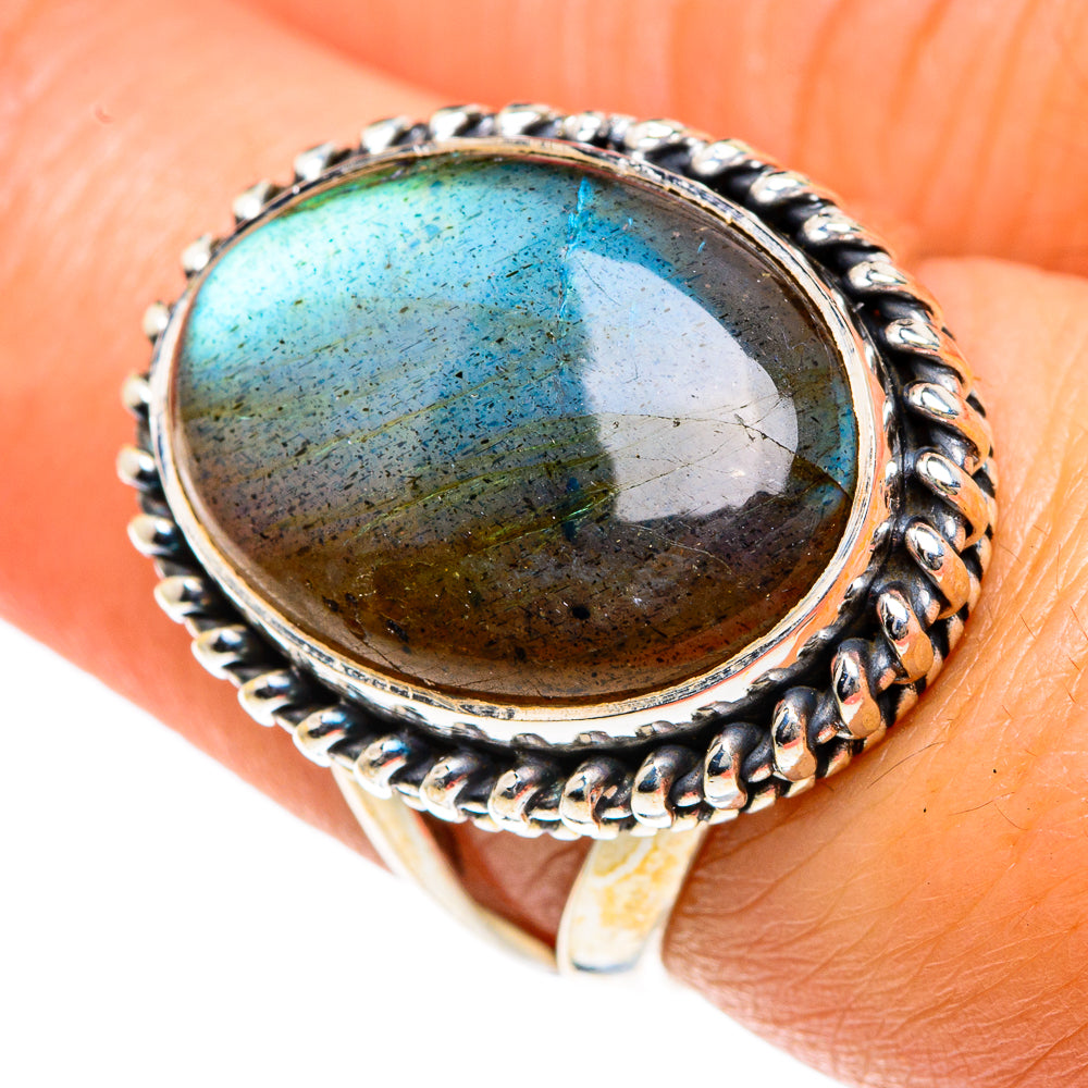 Labradorite Rings handcrafted by Ana Silver Co - RING82671