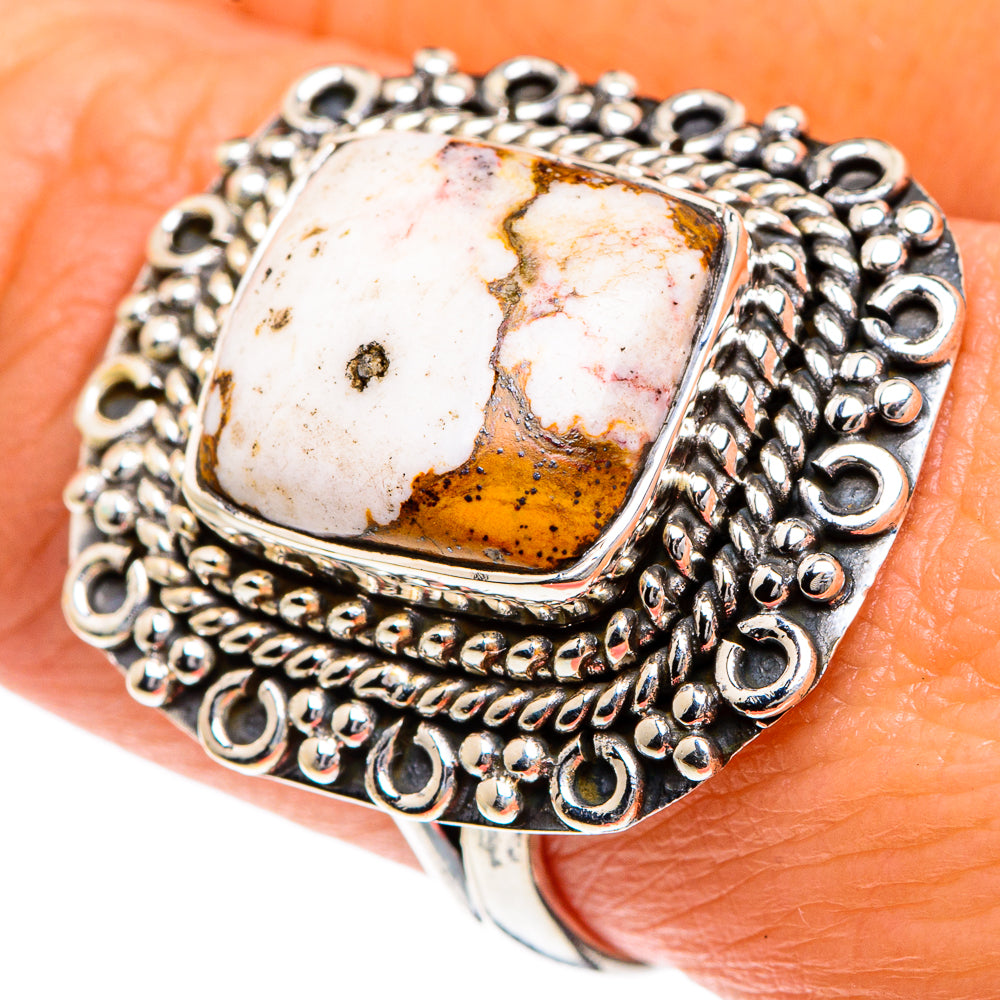 Peanut Wood Jasper Rings handcrafted by Ana Silver Co - RING82682