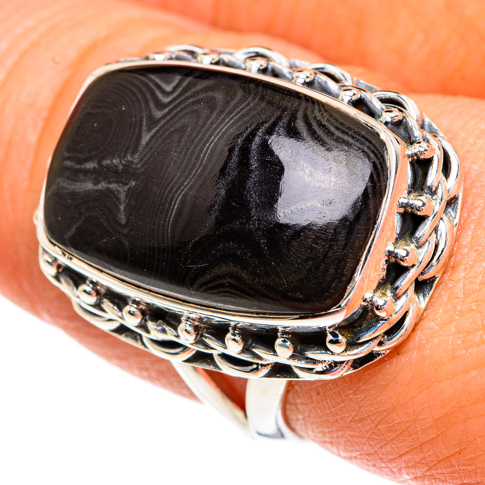 Psilomelane Rings handcrafted by Ana Silver Co - RING82689