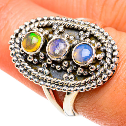 Ethiopian Opal Rings handcrafted by Ana Silver Co - RING82697