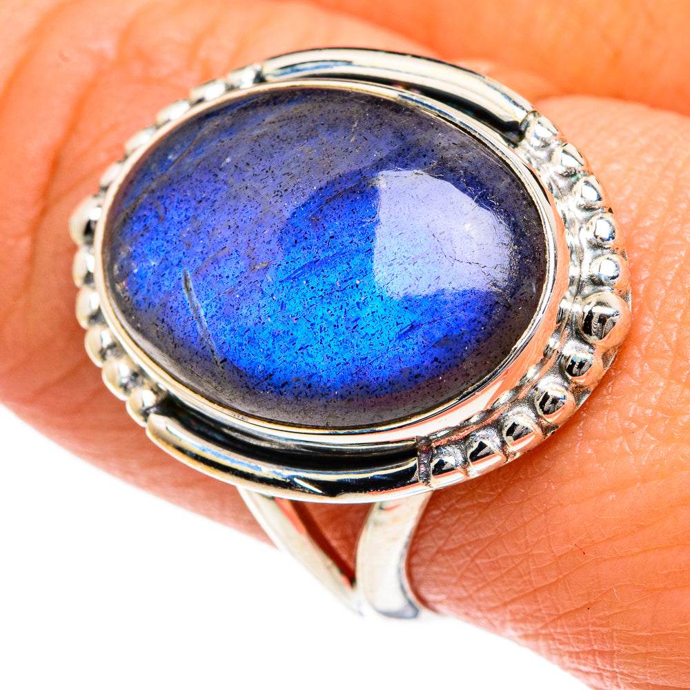Labradorite Rings handcrafted by Ana Silver Co - RING82700