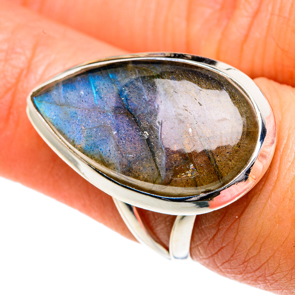 Labradorite Rings handcrafted by Ana Silver Co - RING82704