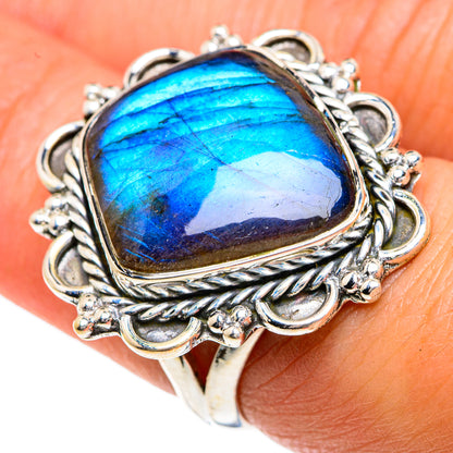 Larimar Rings handcrafted by Ana Silver Co - RING82706