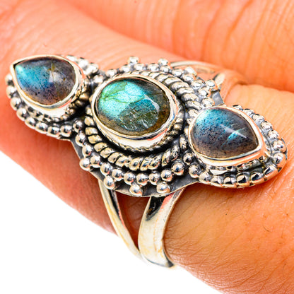 Labradorite Rings handcrafted by Ana Silver Co - RING82709