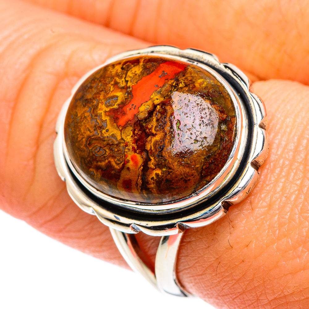 Moroccan Agate Rings handcrafted by Ana Silver Co - RING82713