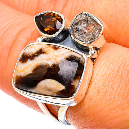 Peanut Wood Jasper Rings handcrafted by Ana Silver Co - RING82714