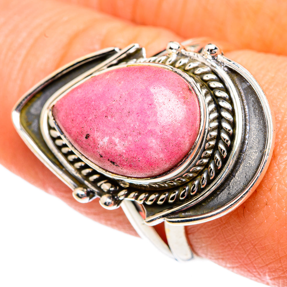 Rhodonite Rings handcrafted by Ana Silver Co - RING82716