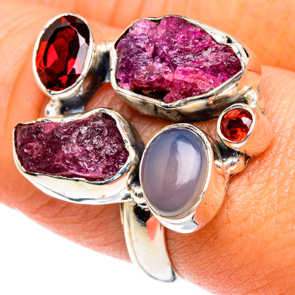 Pink Tourmaline Rings handcrafted by Ana Silver Co - RING82717