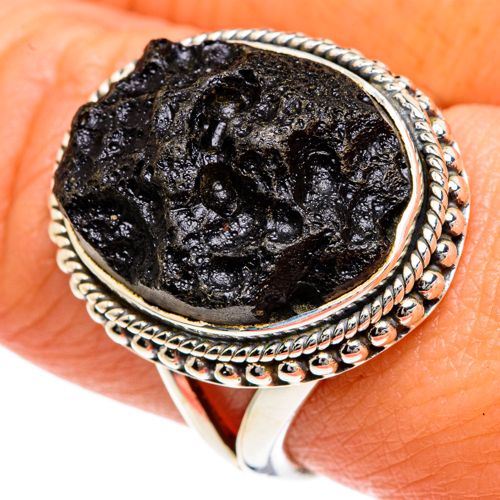 Tektite Rings handcrafted by Ana Silver Co - RING82720