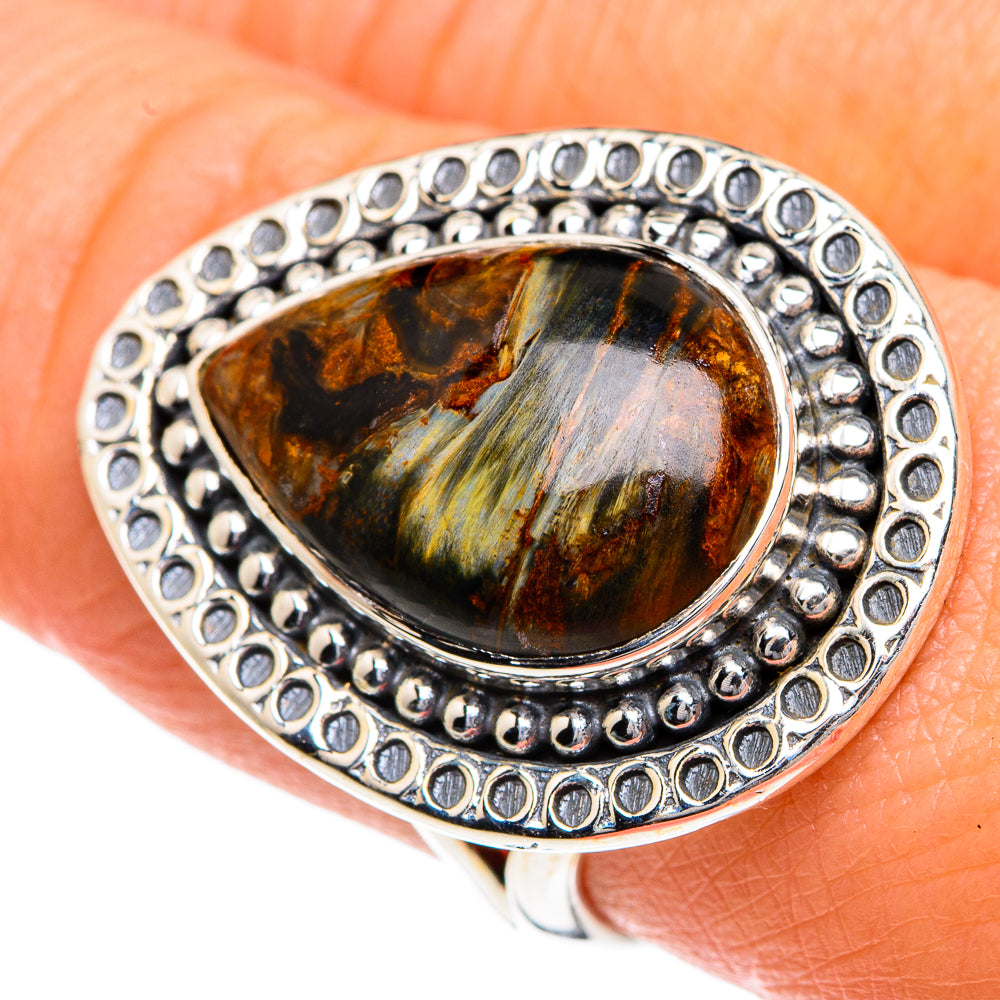 Pietersite Rings handcrafted by Ana Silver Co - RING82722
