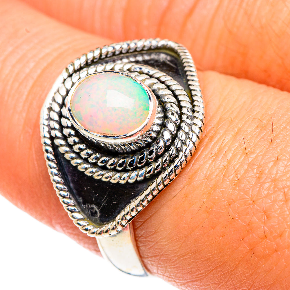 Ethiopian Opal Rings handcrafted by Ana Silver Co - RING82726