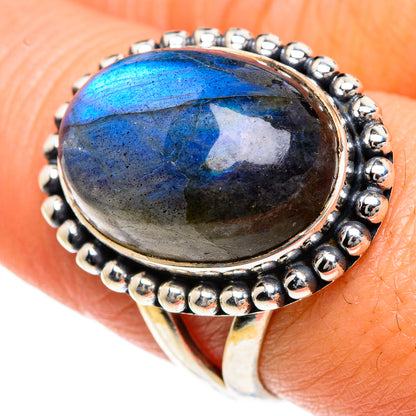 Labradorite Rings handcrafted by Ana Silver Co - RING82728