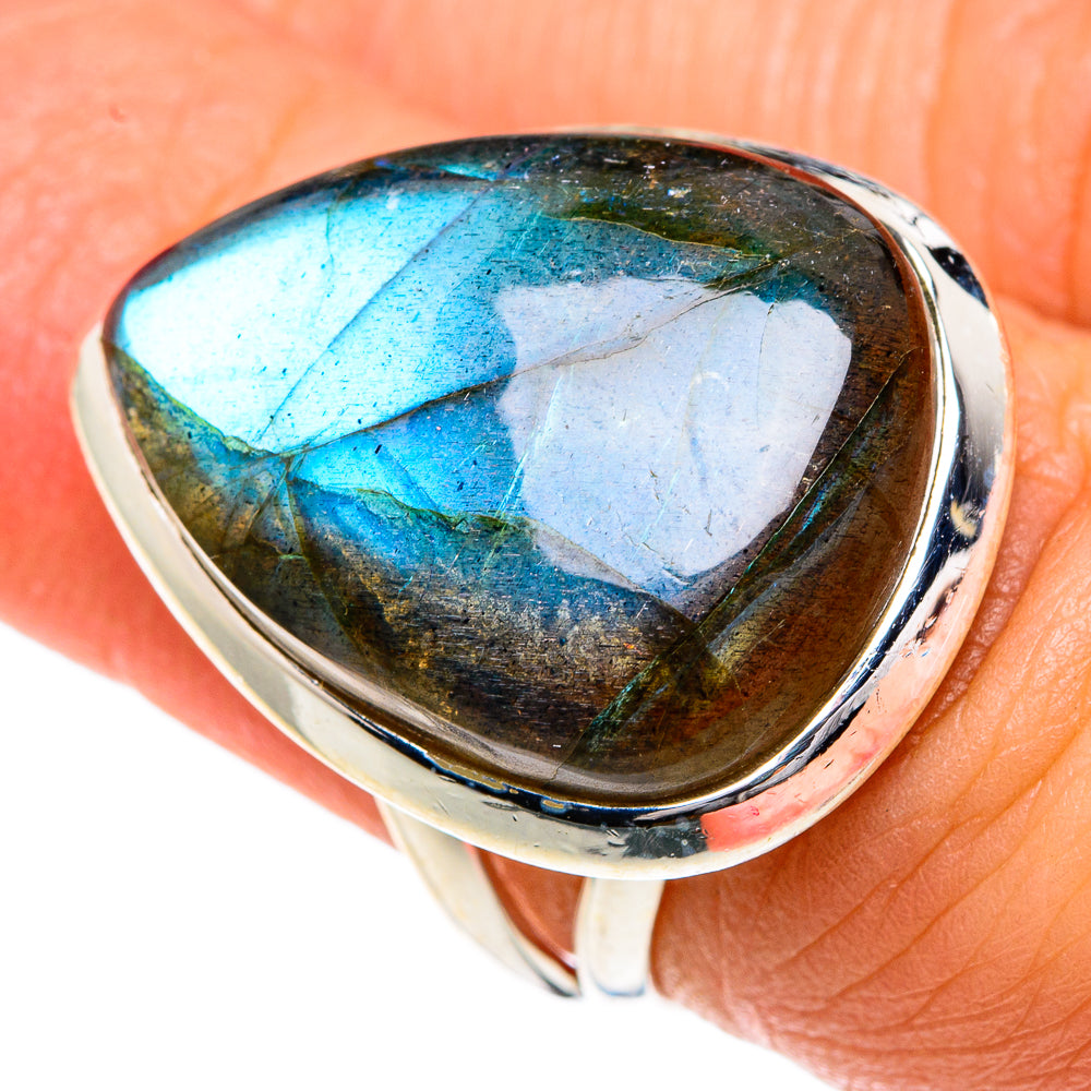 Labradorite Rings handcrafted by Ana Silver Co - RING82729