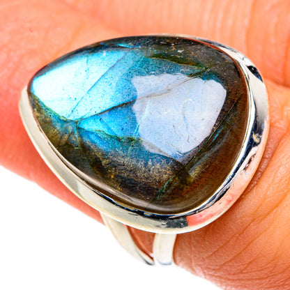 Labradorite Rings handcrafted by Ana Silver Co - RING82729